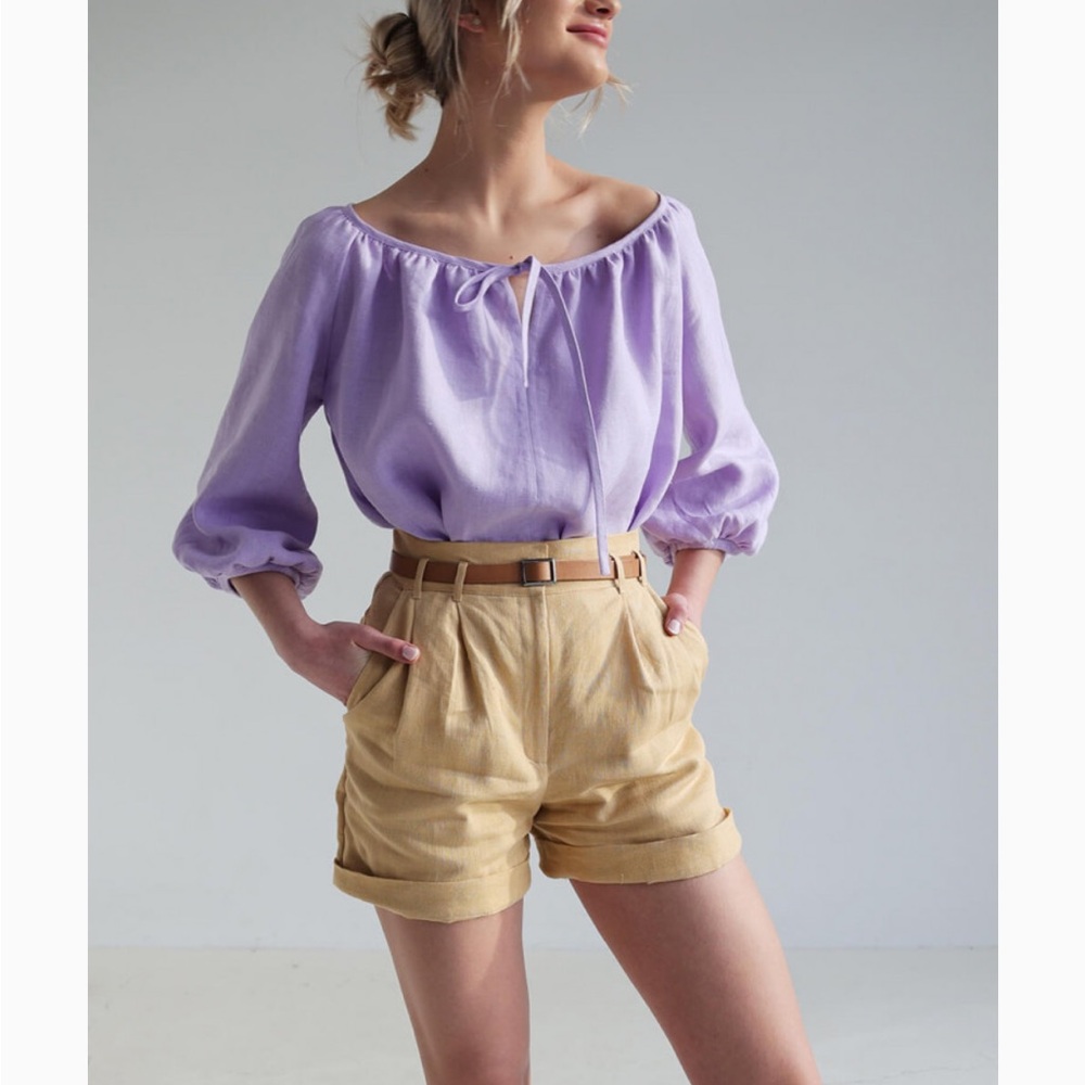 Linen Handmade Studio—Linen Shorts Sydney